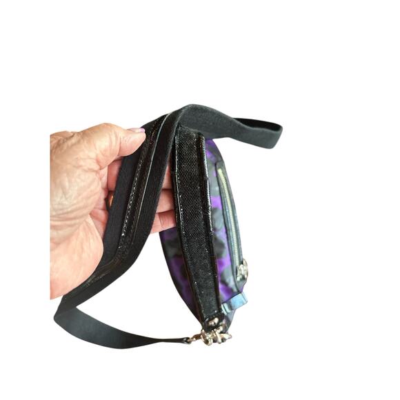 Coach Poppy Purple Leopard Print Crossbodt and Wristlet - Picture 7 of 15